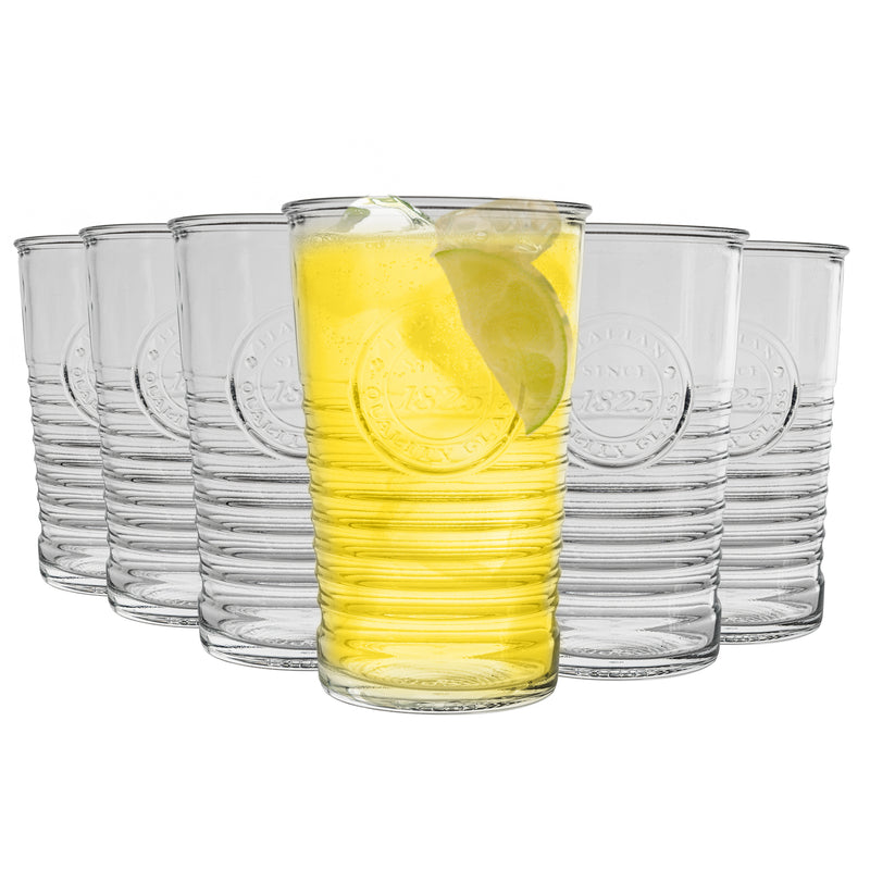 325ml Officina 1825 Highball Glasses - Pack of Six - By Bormioli Rocco