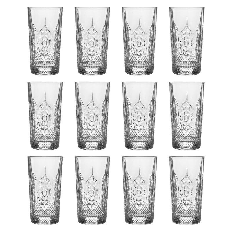 490ml Bartender Stone Highball Glasses - Pack of 12 - By Bormioli Rocco