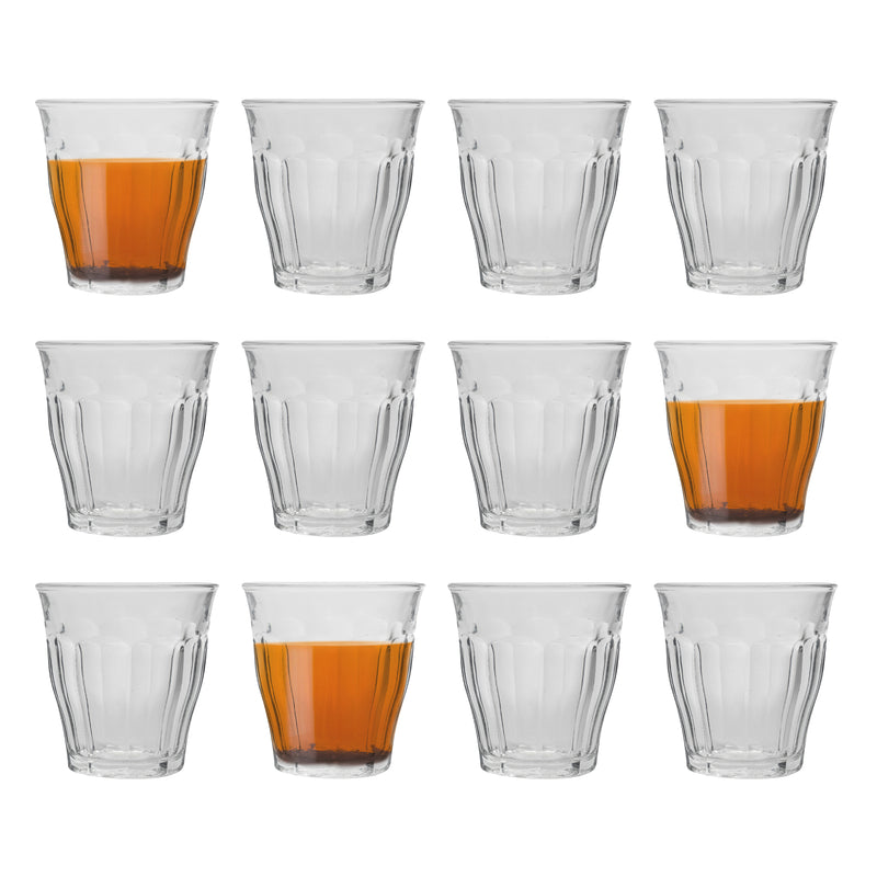 130ml Picardie Water Glasses - Pack of 12 - By Duralex