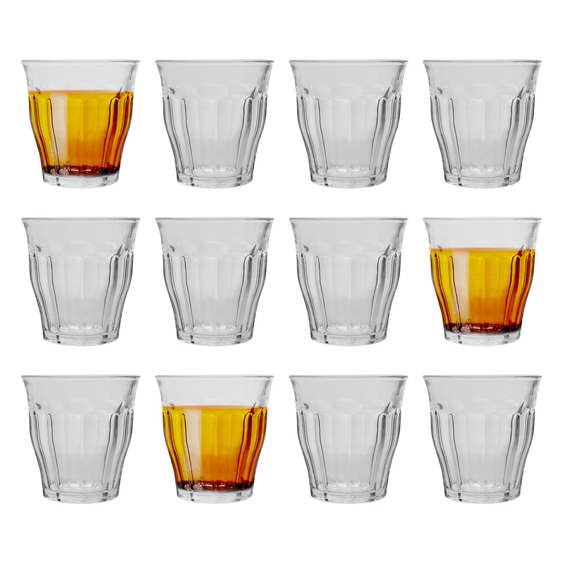 160ml Picardie Water Glasses - Pack of 12 - By Duralex