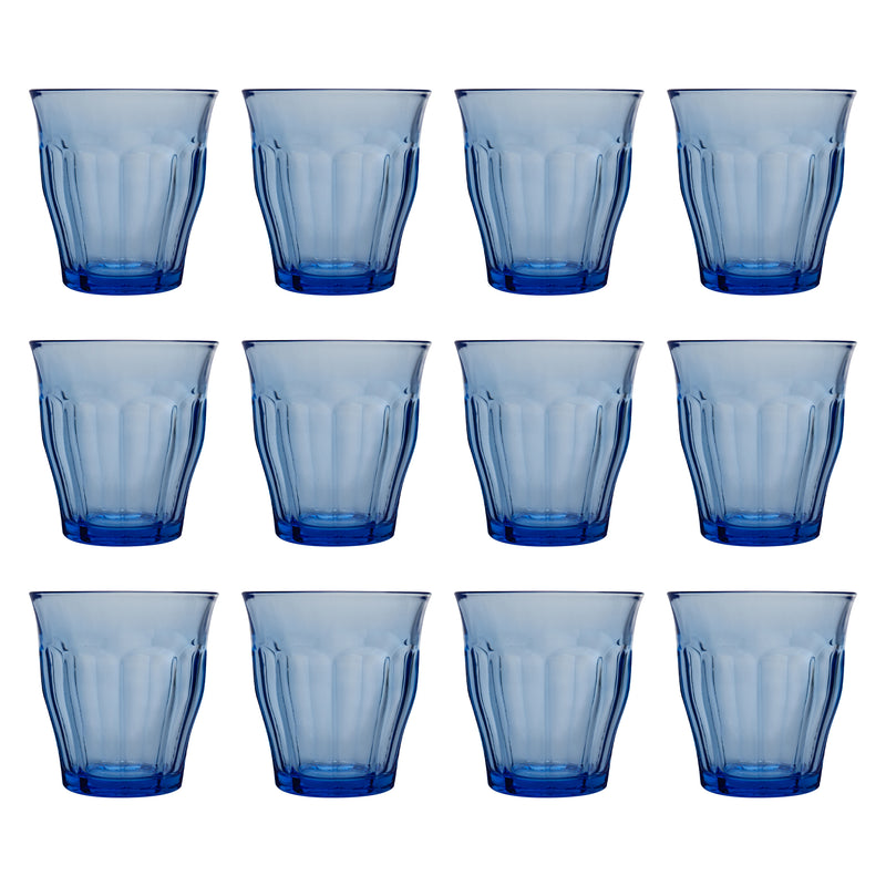 200ml Picardie Tumbler Glasses - Pack of 12 - By Duralex