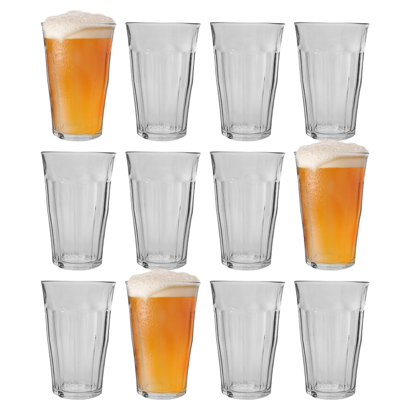 500ml Picardie Beer Glasses - Pack of 12 - By Duralex