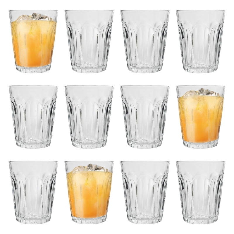 250ml Provence Tumbler Glasses - Pack of 12 - By Duralex