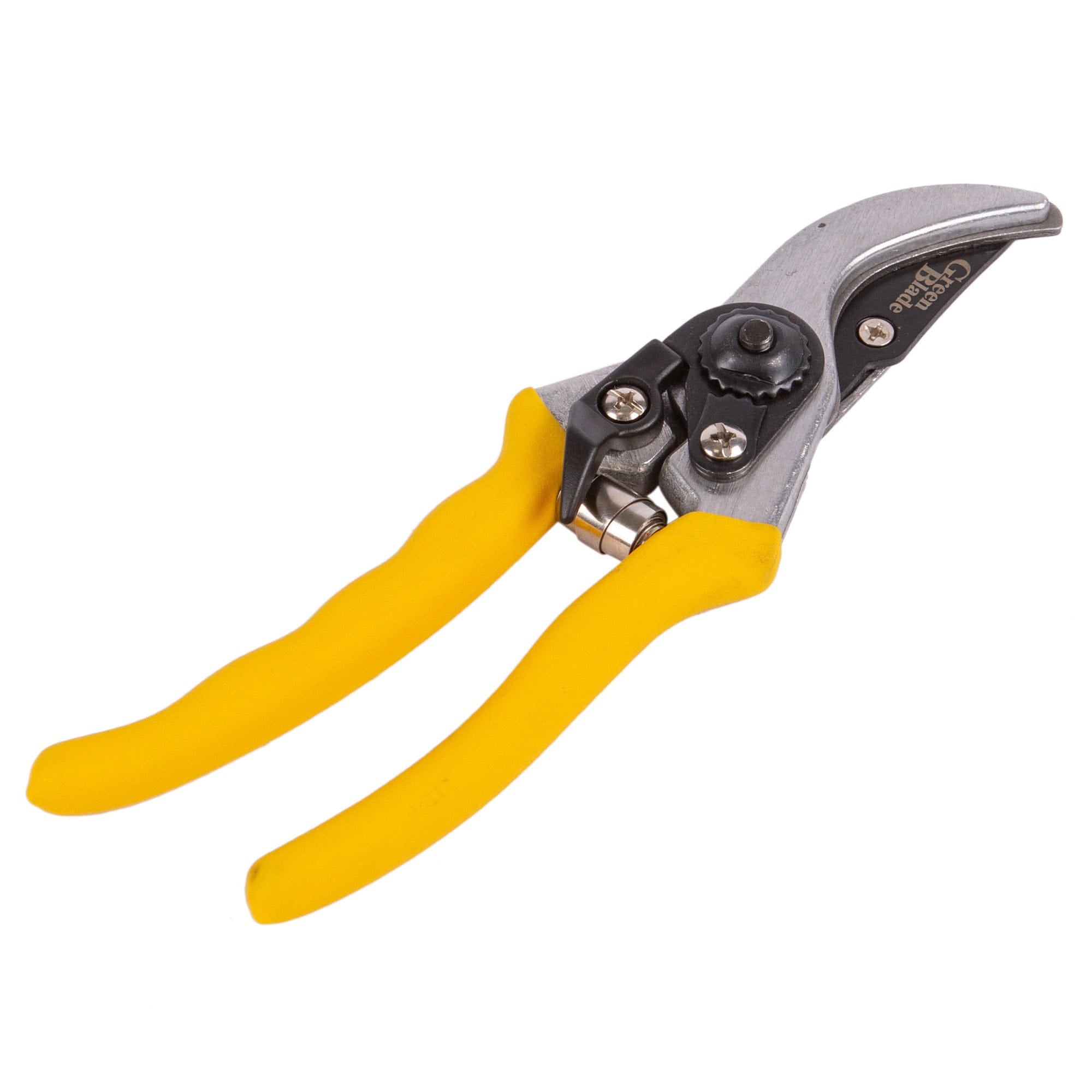 Yellow 20.5cm Deluxe Carbon Steel Secateurs - By Green Blade | Rinkit.com