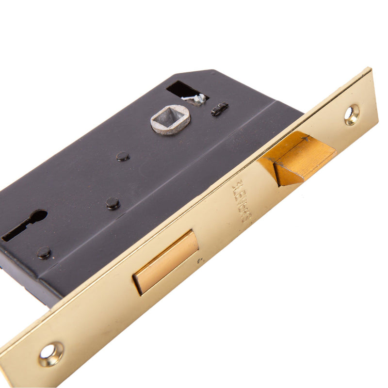 Brass 64mm 3-Lever Sashlock - By Blackspur