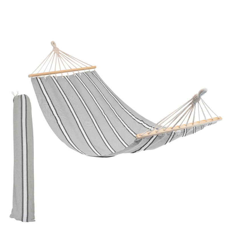 200 x 80cm Deluxe Cotton Garden Hammock - By Harbour Housewares