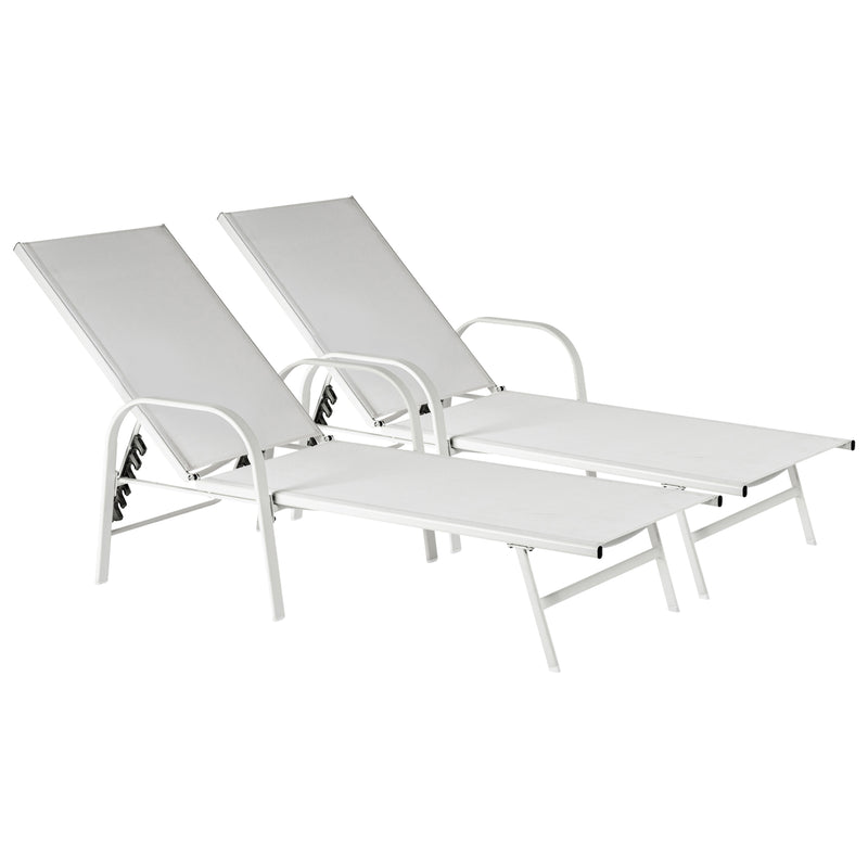 Garden Sun Lounger  - SET OF TWO