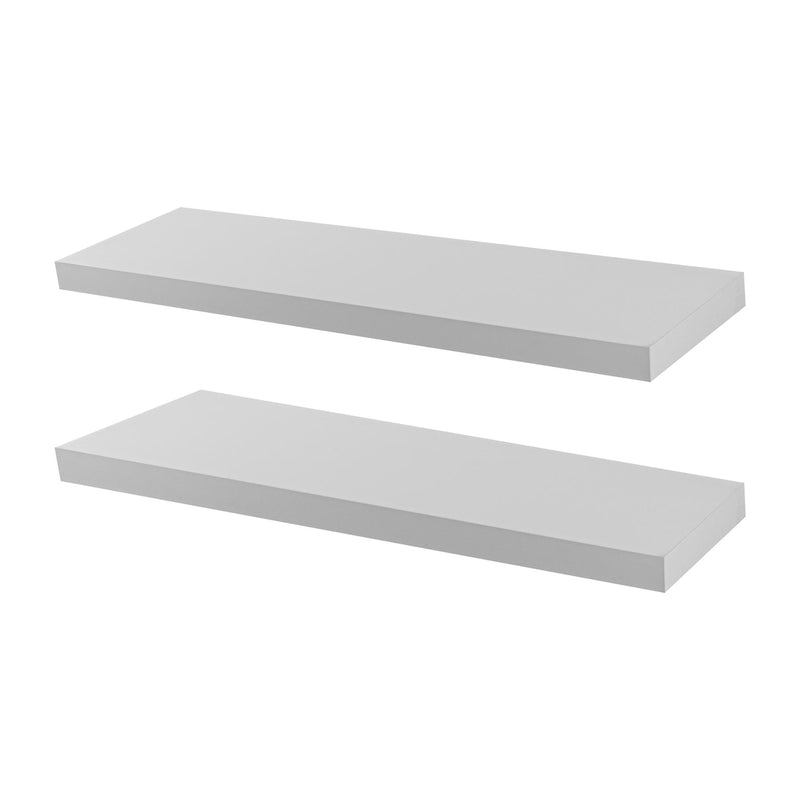 100cm Modern Floating Wall Shelves - Pack of Two - By Harbour Housewares