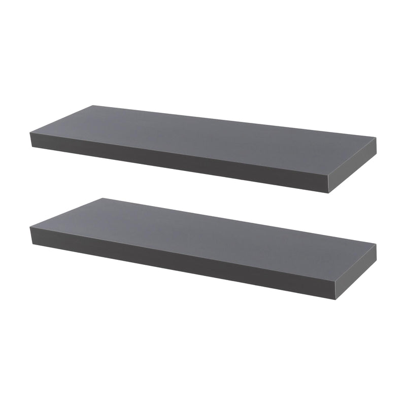 100cm Modern Floating Wall Shelves - Pack of Two - By Harbour Housewares