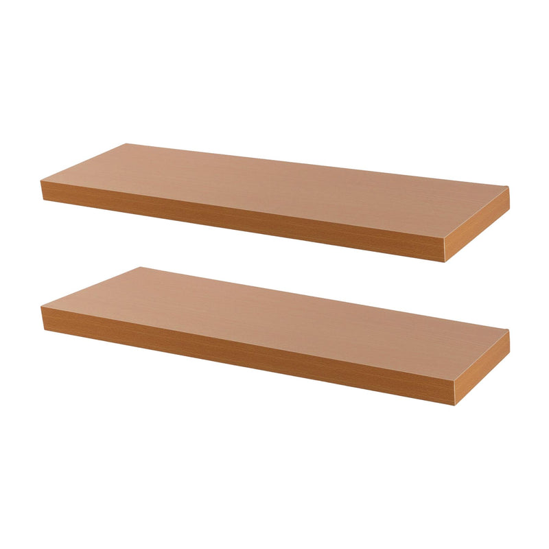 100cm Modern Floating Wall Shelves - Pack of Two - By Harbour Housewares