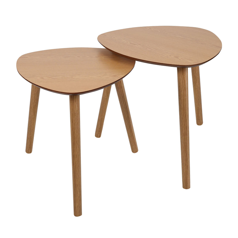 2pc Wooden Nest of Tables Set - By Trends 4 You