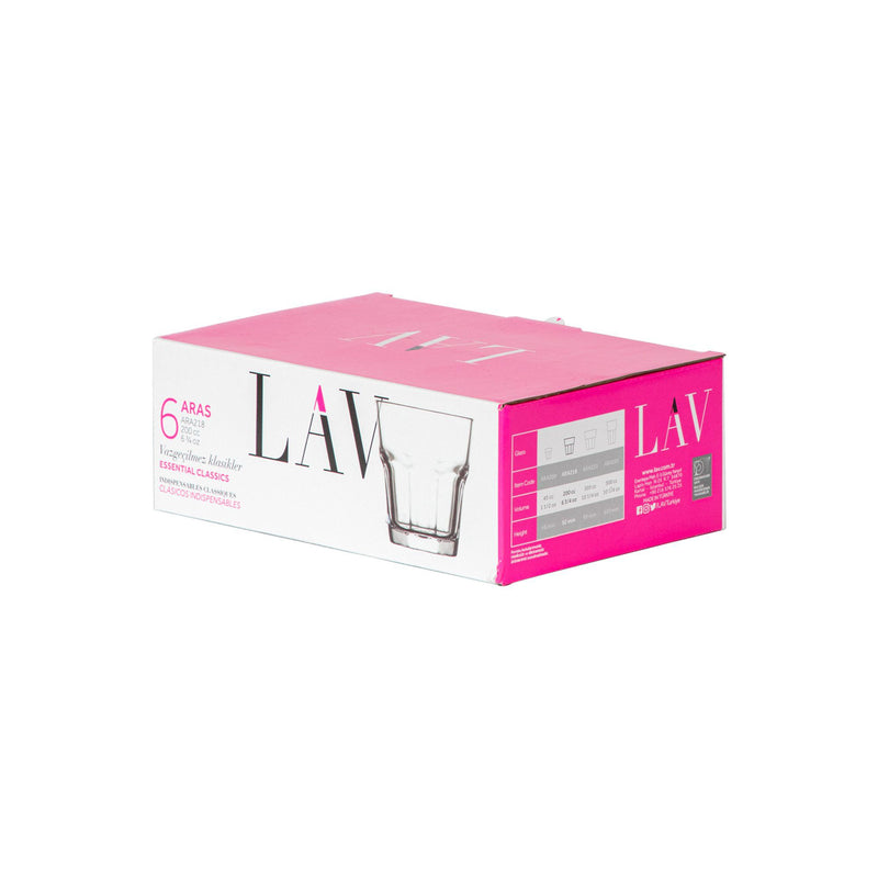 305ml Aras Whisky Glasses - Pack of 12 - By LAV