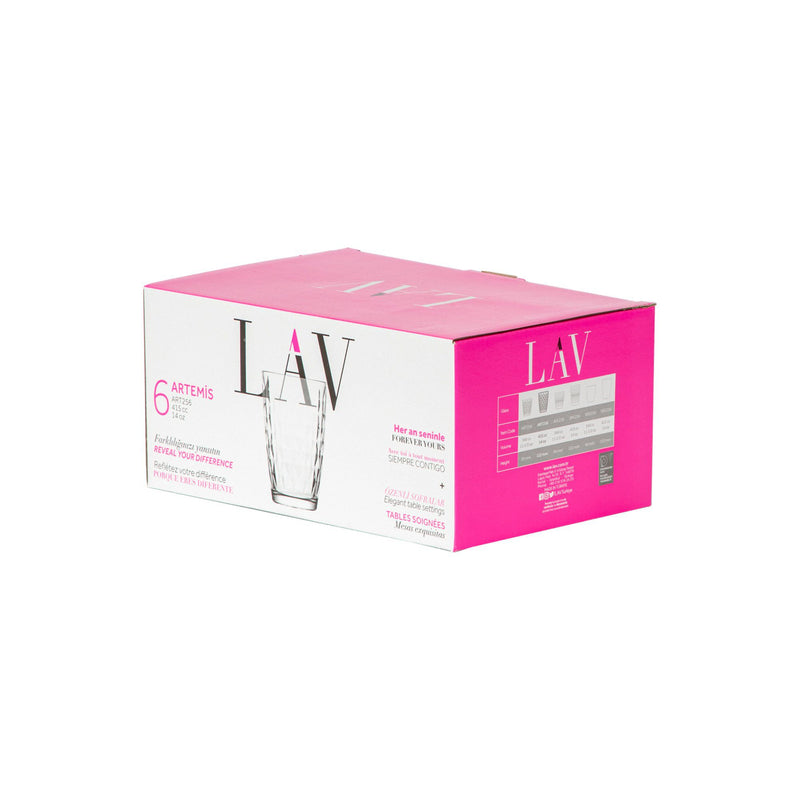 415ml Artemis Highball Glasses - Pack of 12 - By LAV