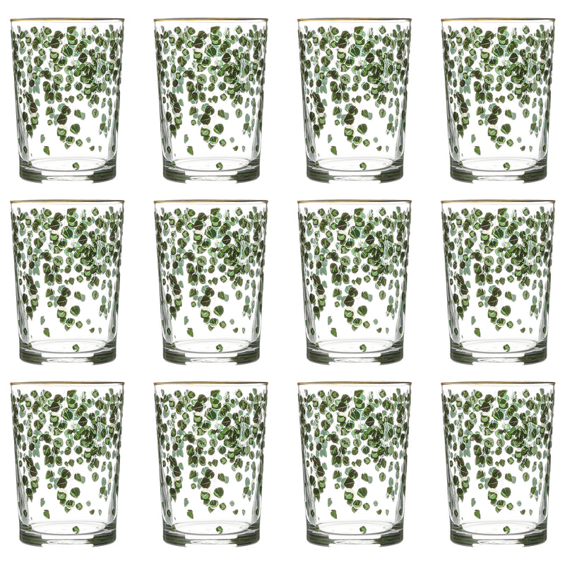 520ml Green Leaf Bodega Highball Glasses - Pack of 12 - By LAV