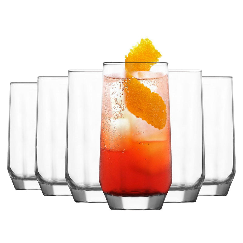 385ml Diamond Highball Glasses - By Lav