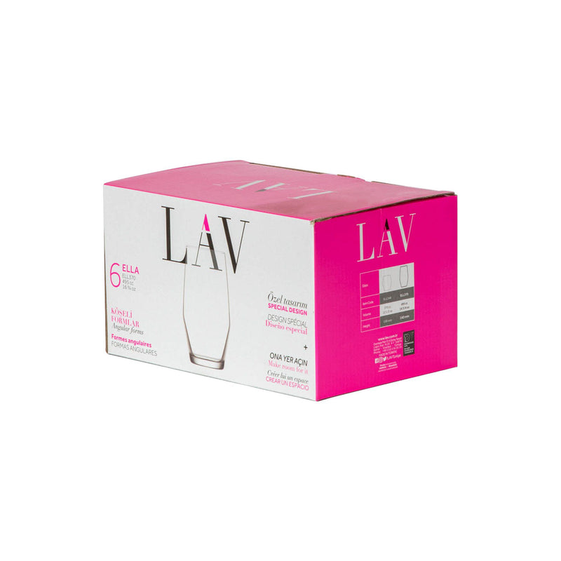 495ml Ella Highball Glasses - By Lav