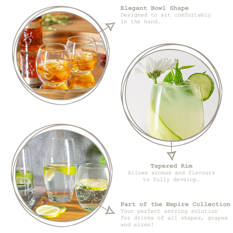 510ml Empire Highball Glasses - By Lav