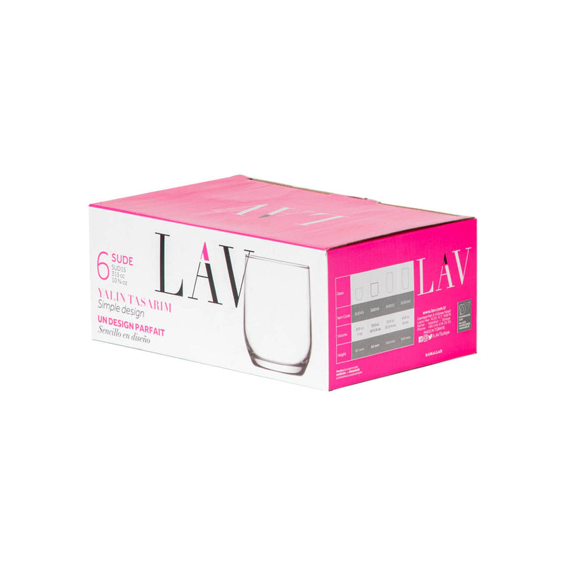 315ml Sude Tumbler Glasses - Pack of 12 - By LAV