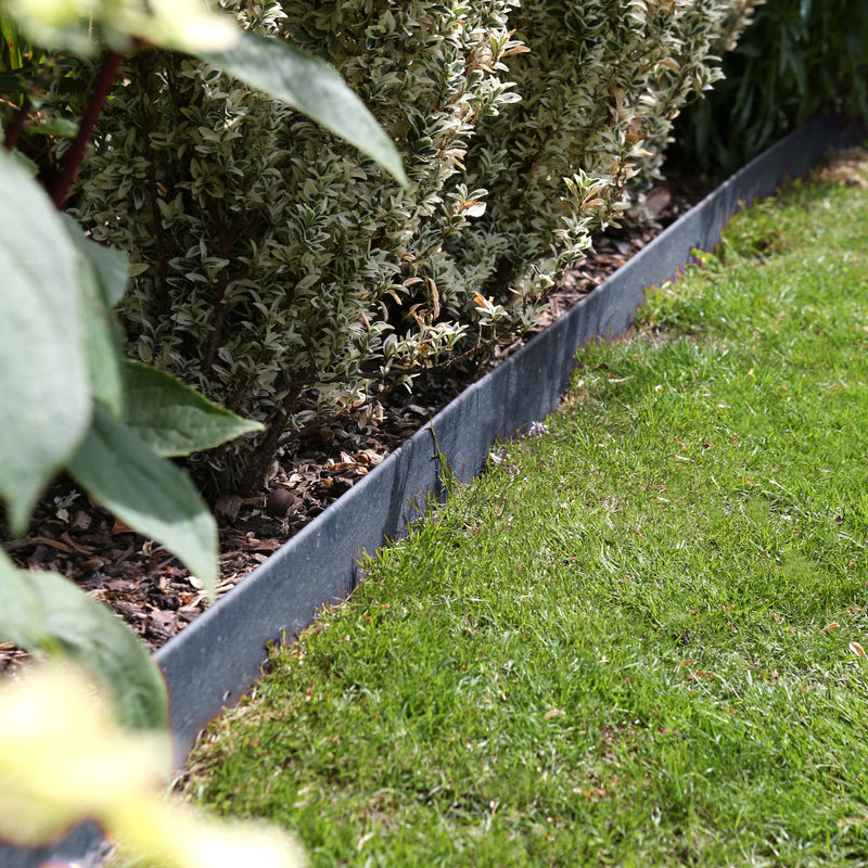 5pc Steel Lawn Edging Set - 5m x 8cm - By Harbour Housewares