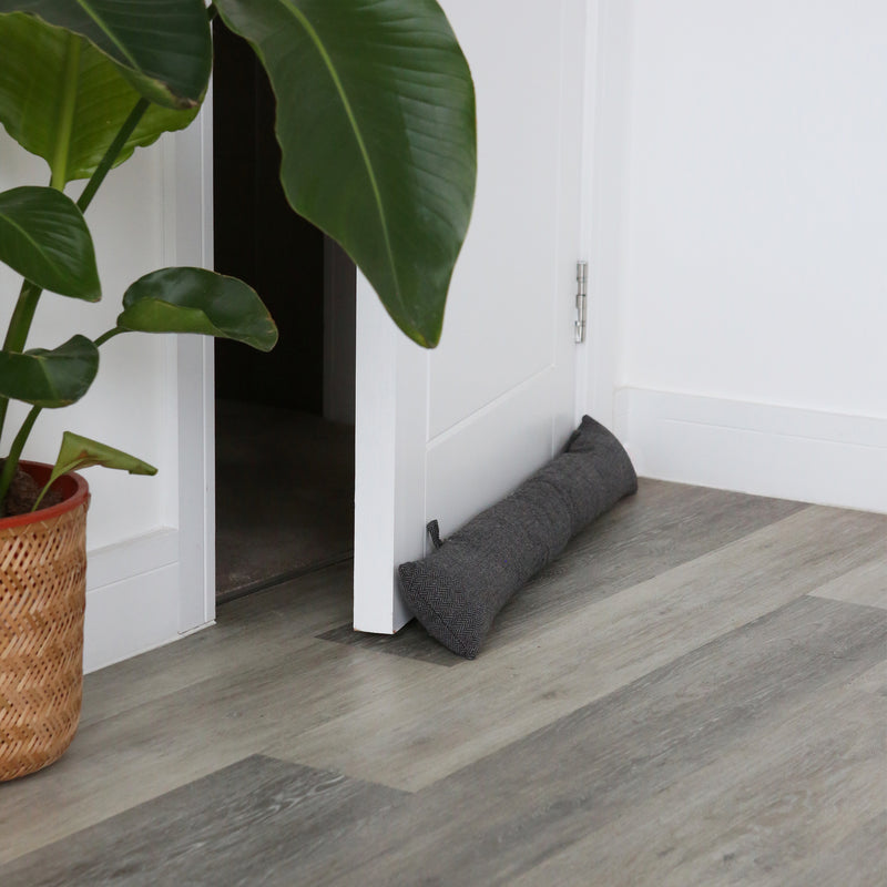 Herringbone Door Stop & Draught Excluder Set - By Nicola Spring