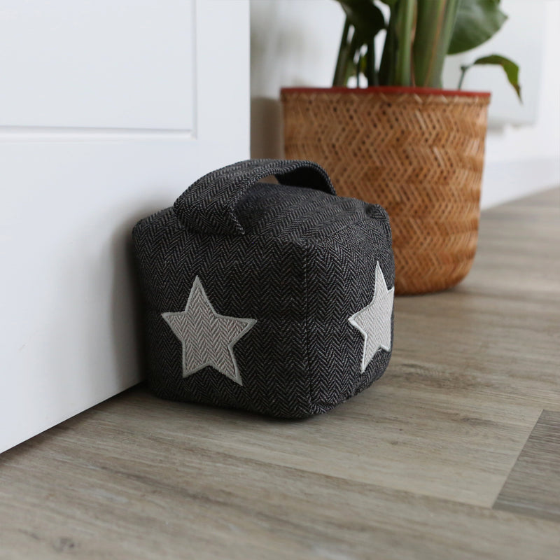 Star Herringbone Door Stop - By Nicola Spring