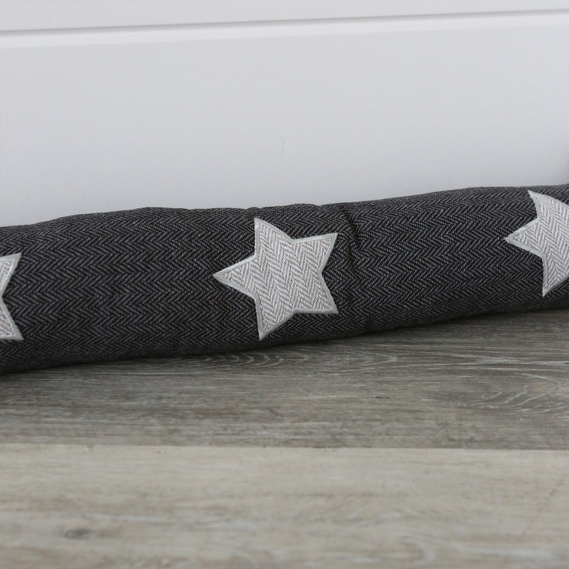 Star Herringbone Draught Excluder - 79cm - By Nicola Spring