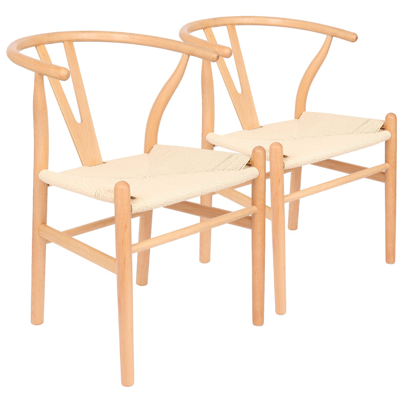 Beech Wooden Wishbone Dining Chair - By Nicholas Winter