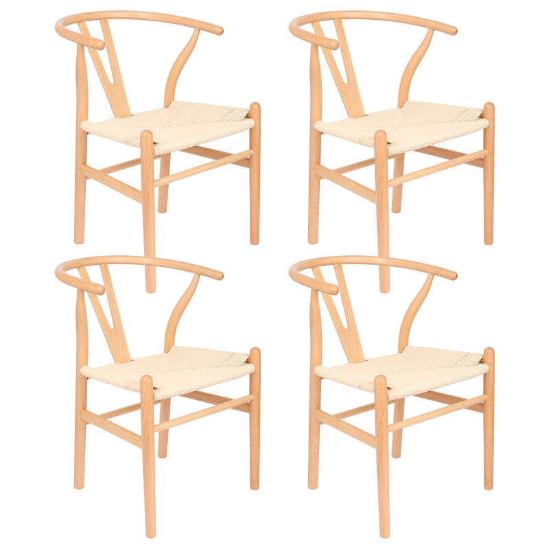 Beech Wooden Wishbone Dining Chair - By Nicholas Winter