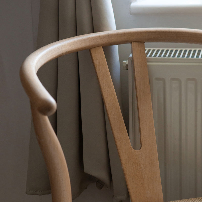 White Oak Wooden Wishbone Dining Chair - By Nicholas Winter