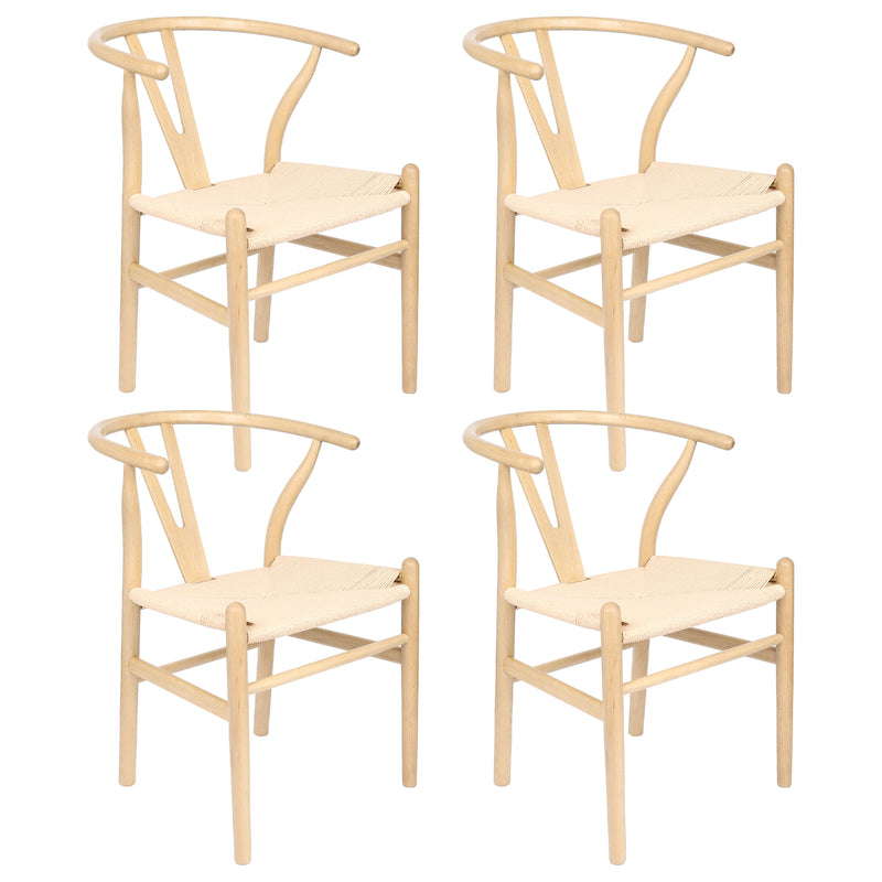 White Oak Wooden Wishbone Dining Chair - By Nicholas Winter