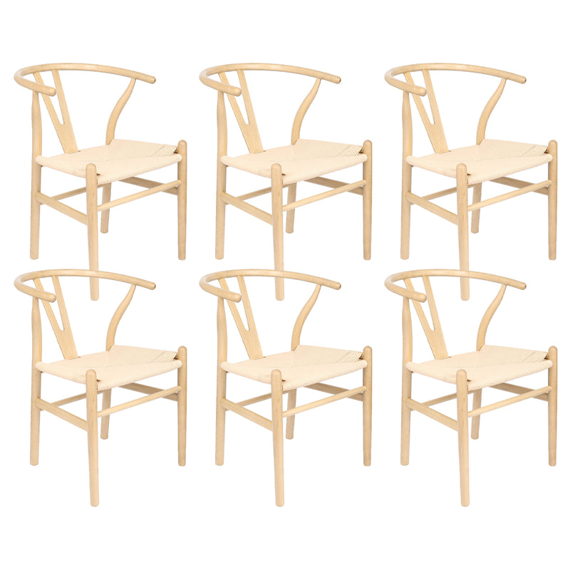 White Oak Wooden Wishbone Dining Chair - By Nicholas Winter