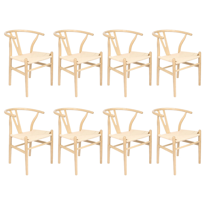 White Oak Wooden Wishbone Dining Chair - By Nicholas Winter