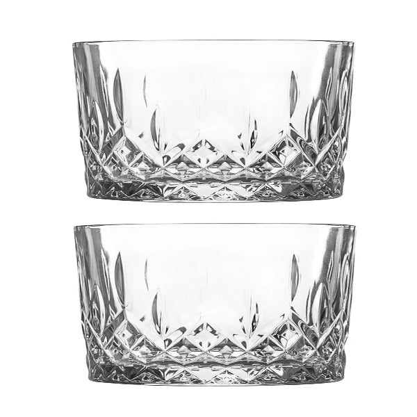 Odin Glass Snack Bowls - 9.5cm - Pack of Two - By LAV