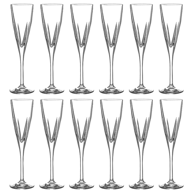 170ml Fusion Champagne Flutes - Pack of 12 - By RCR Crystal