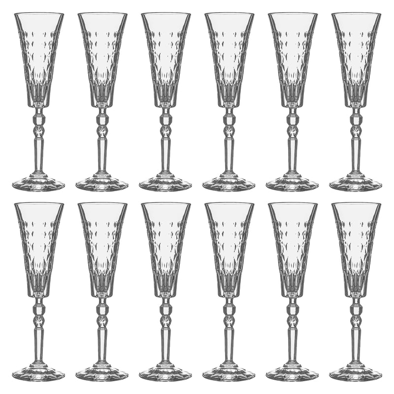 169ml Marilyn Champagne Flutes - Pack of 12 - By RCR Crystal