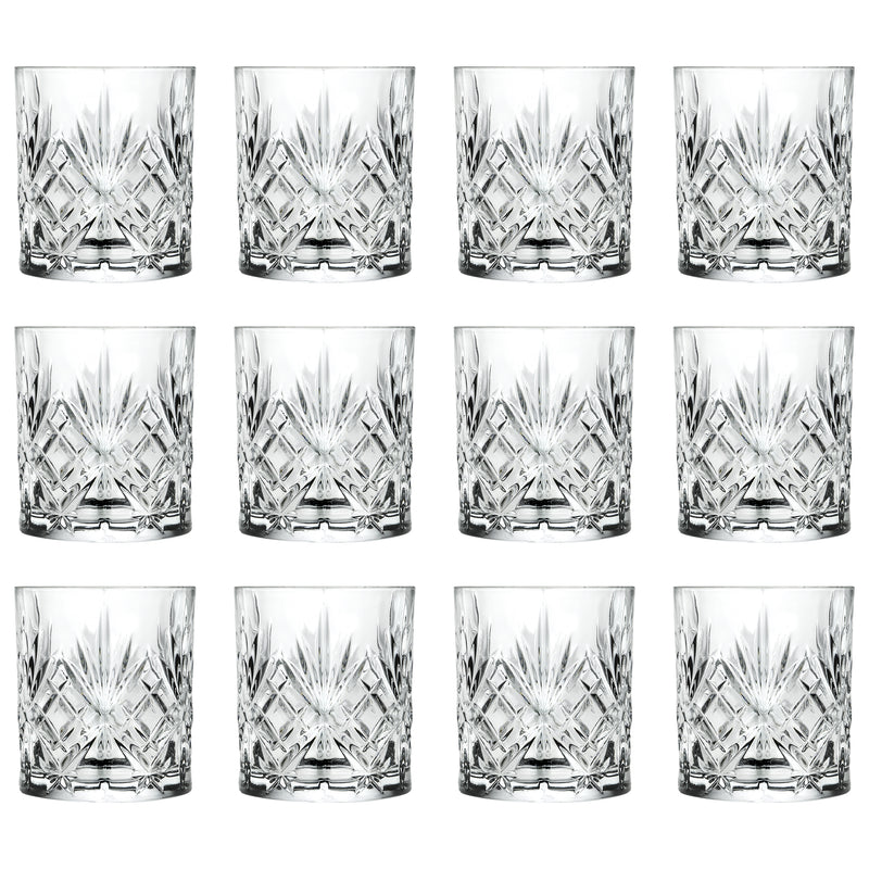 240ml Melodia Whisky Glasses - Pack of 12 - By RCR Crystal