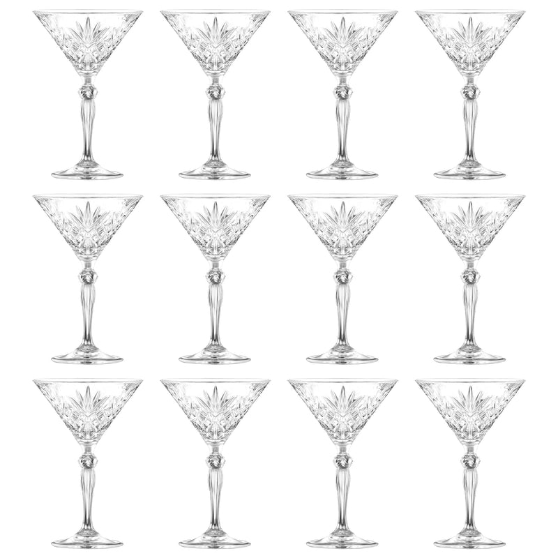 210ml Melodia Martini Glasses - By Rcr Crystal