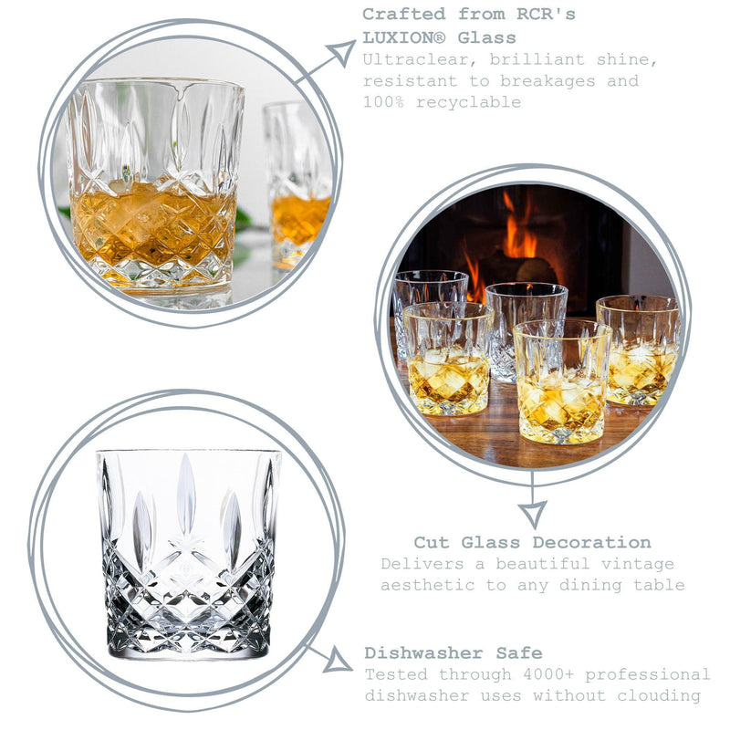 340ml Orchestra Whisky Glasses - Pack of 12 - By RCR Crystal