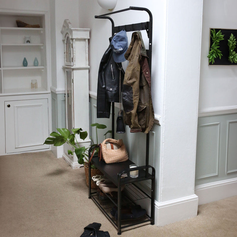 Black coat and shoe rack sale