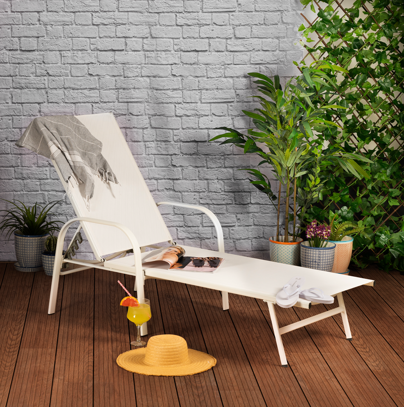 Sussex Garden Sun Lounger by Harbour Housewares