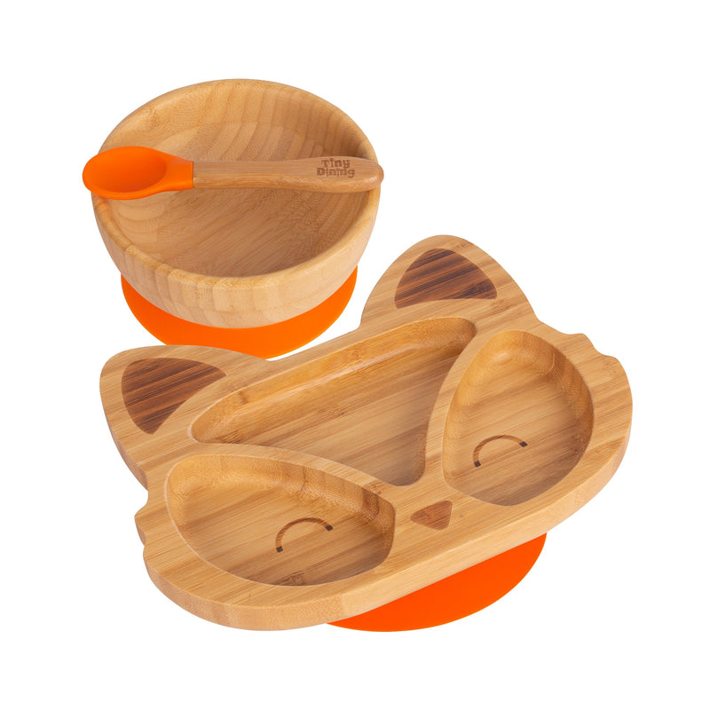 Flynn The Fox Bamboo Suction Dinner Set