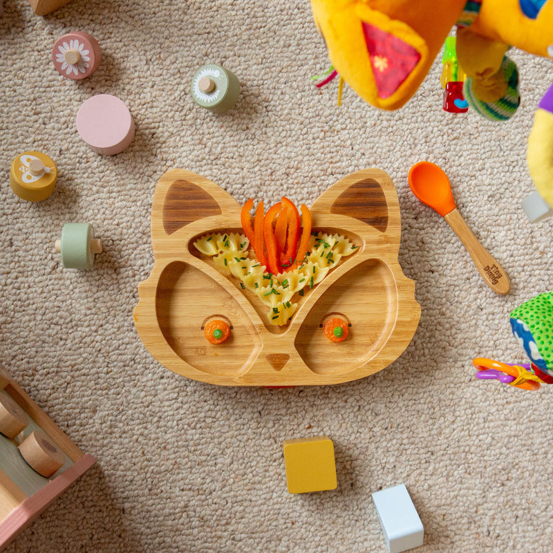 Flynn The Fox Bamboo Suction Dinner Set