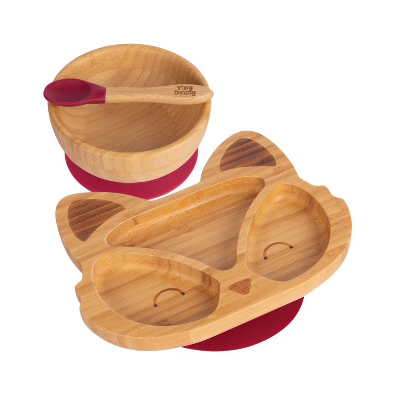 Flynn The Fox Bamboo Suction Dinner Set