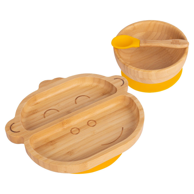 Max The Monkey Bamboo Suction Dinner Set