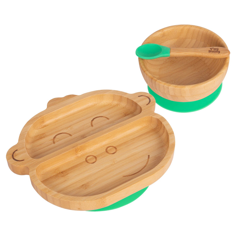 Max The Monkey Bamboo Suction Dinner Set