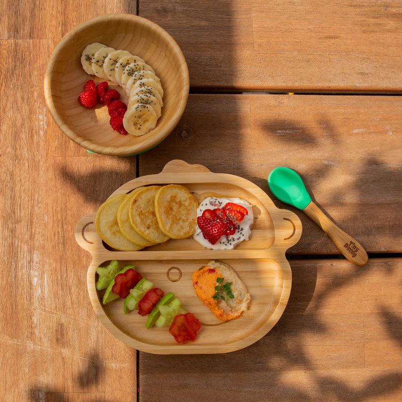 Max The Monkey Bamboo Suction Dinner Set