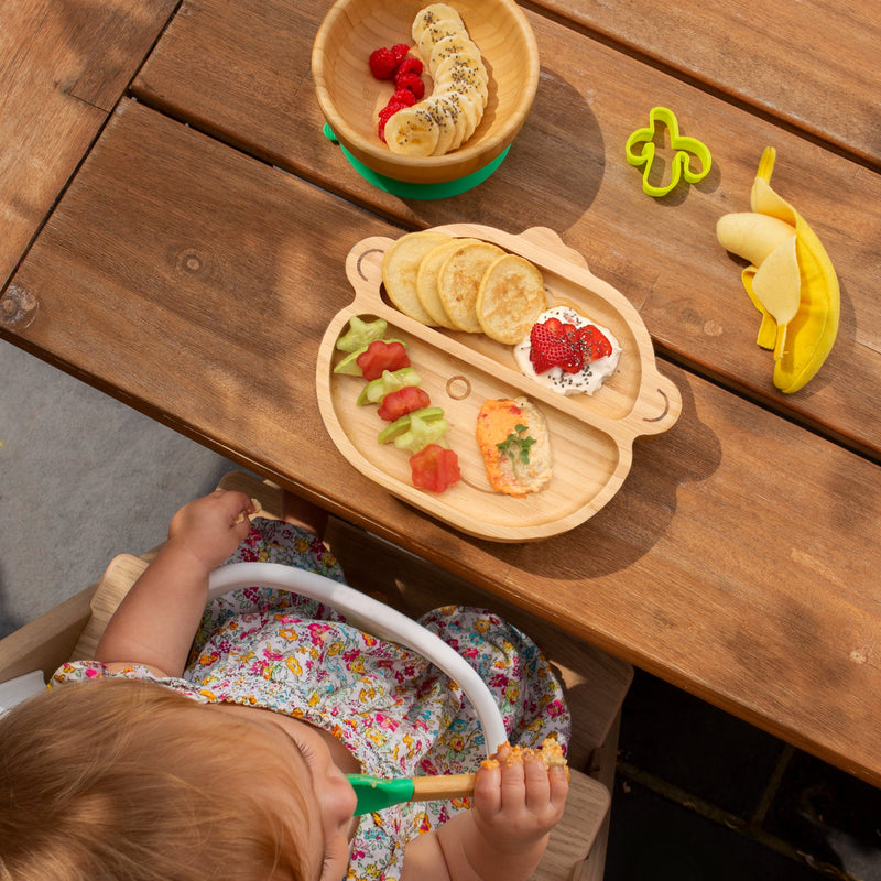 Max The Monkey Bamboo Suction Dinner Set