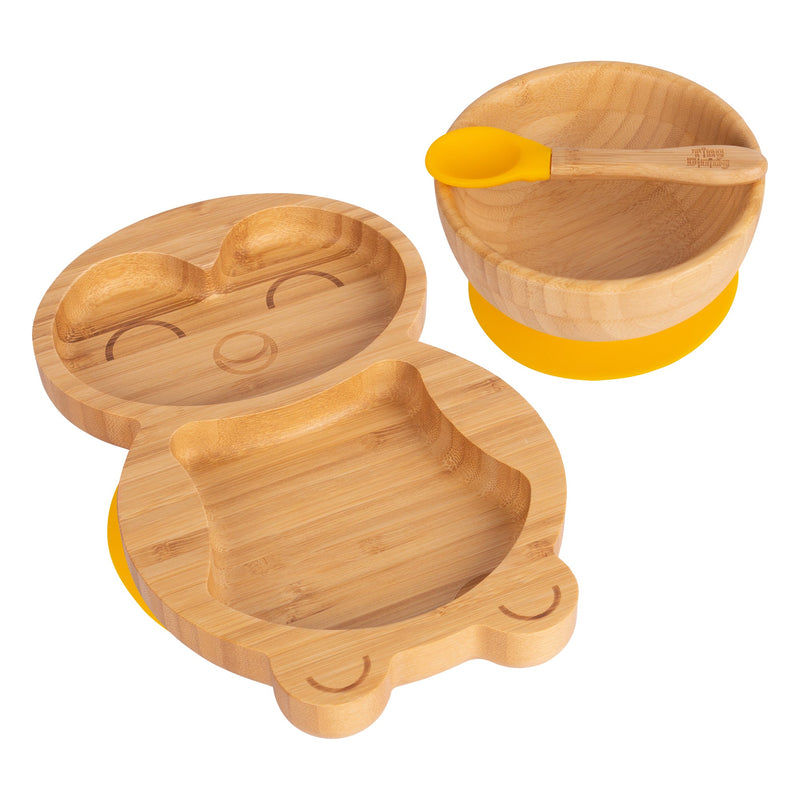 Pickles The Penguin Bamboo Suction Dinner Set