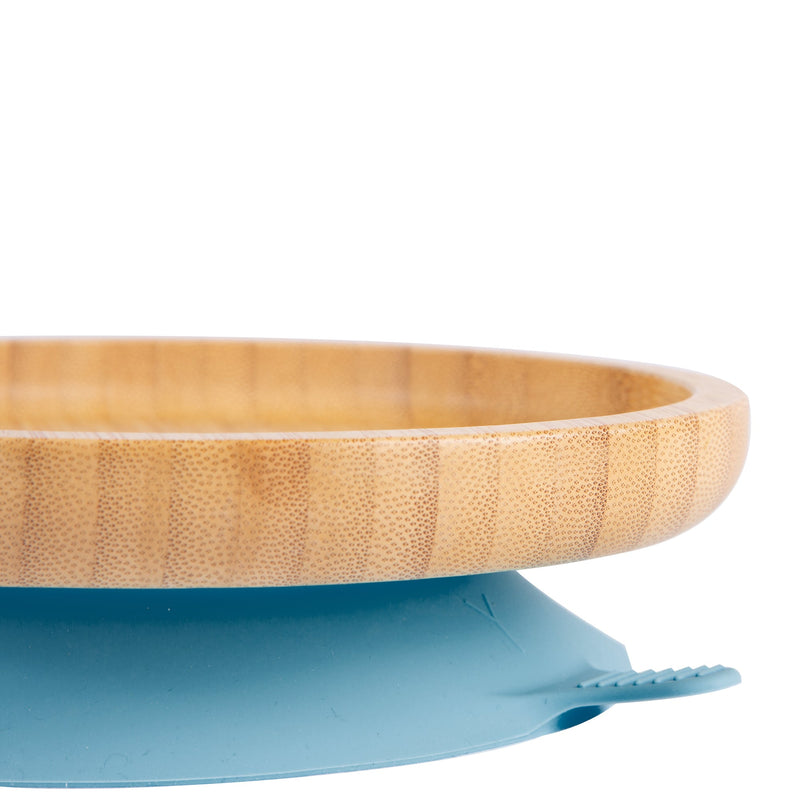 Round Open Bamboo Suction Dinner Set