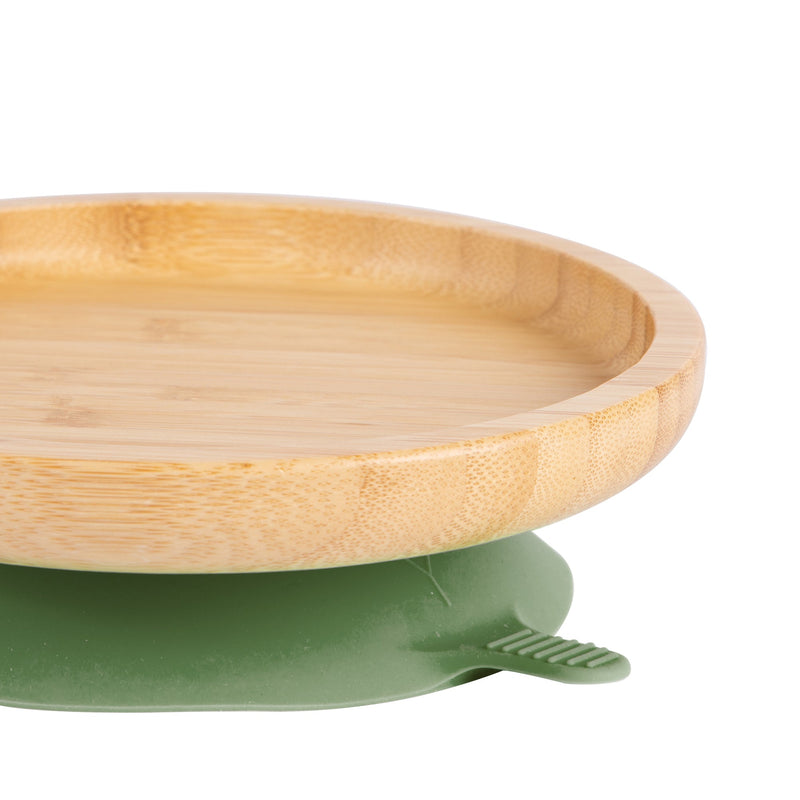 Round Open Bamboo Suction Dinner Set